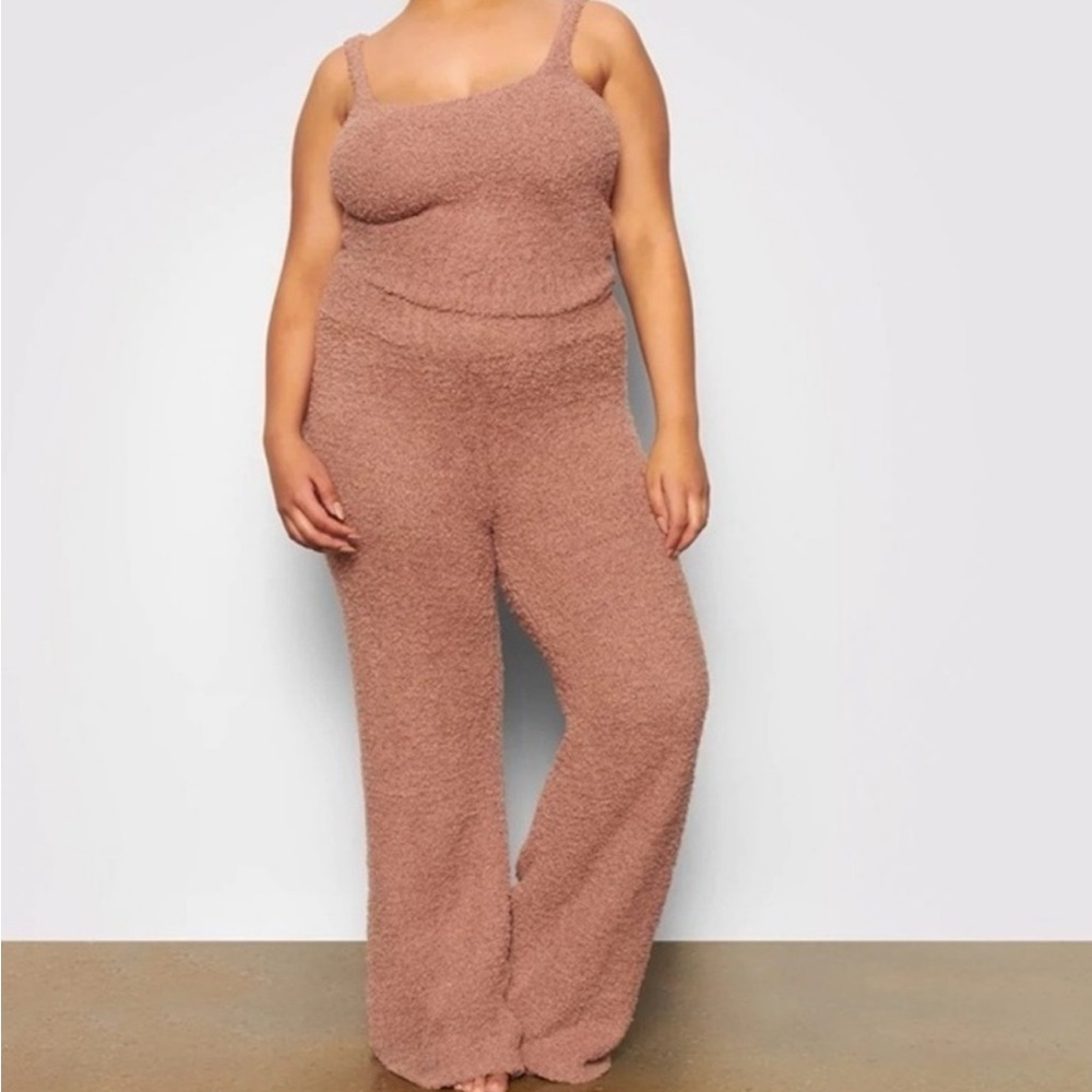 Skims Teddy Cozy Pants, S/M, Pink